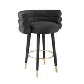 Betty Black Velvet Barstool Model: TOV-D68226